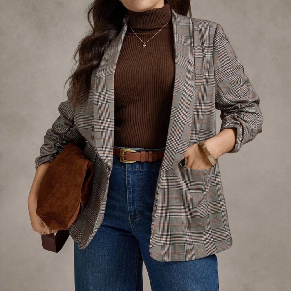 Plaid Women's Blazer